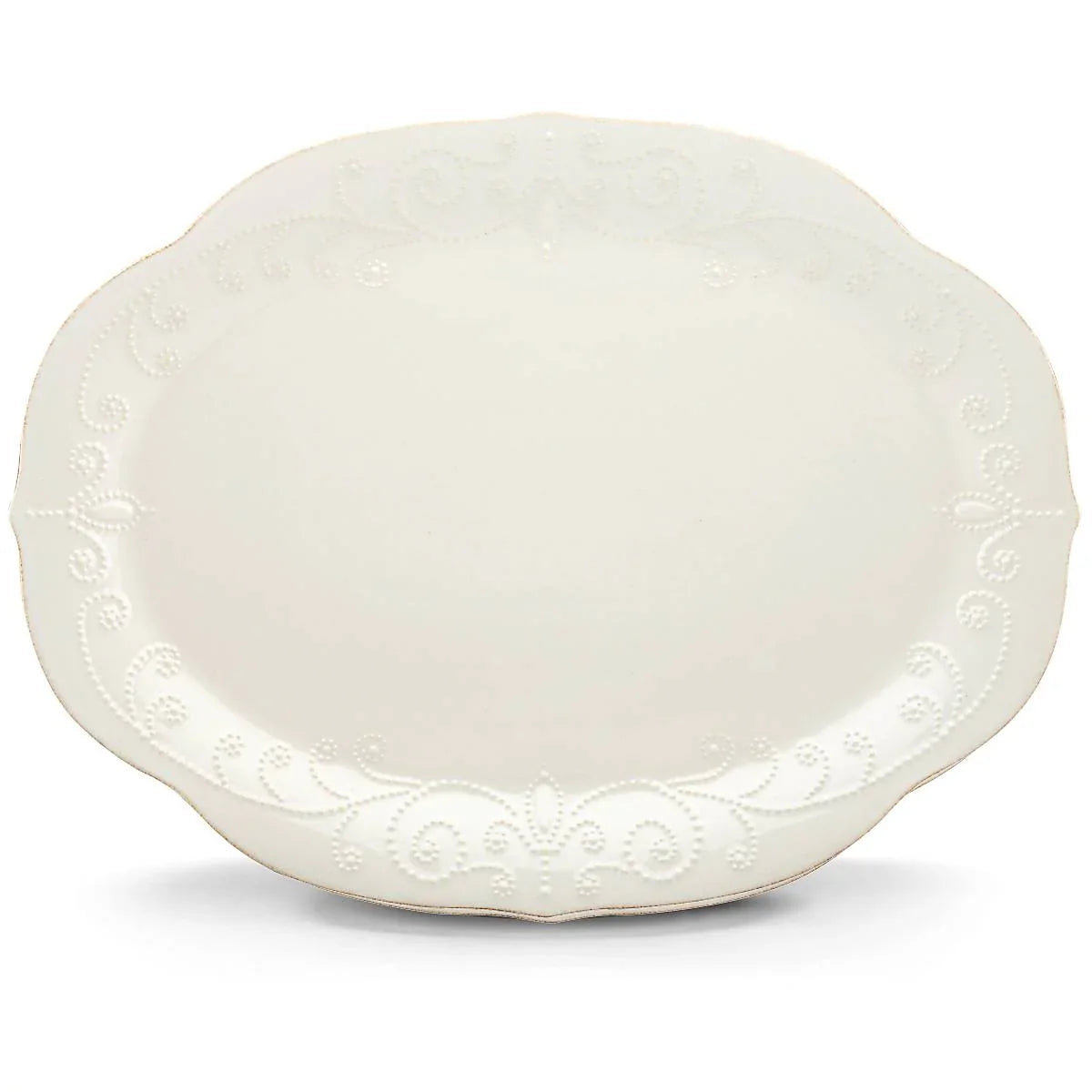 French Perle ? 16" Oval Serving Platter