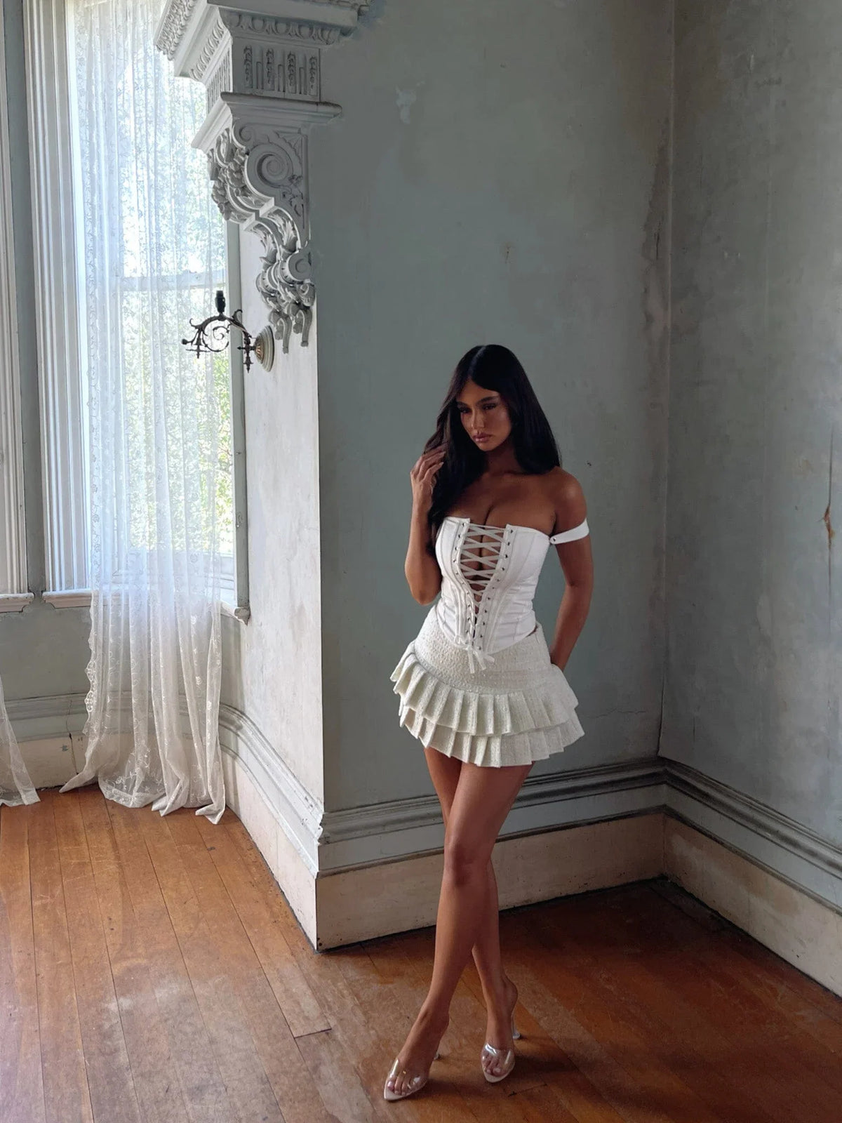 Mirelle Corset Top White
