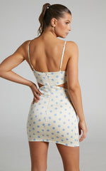 Priya Mini Dress - Cut Out Dress in Cream