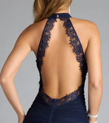 Stefania Lace Open Back Mermaid Formal Dress