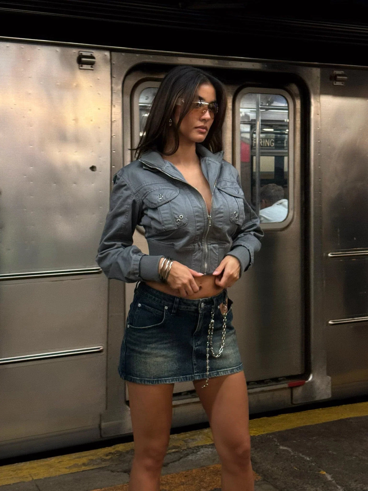 Jax Mini Skirt Denim