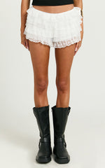 Alex Shorts - Lace Bloomer Shorts in White