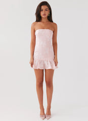 Young Heart Mini Dress - Pink Petal