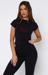 Made With Love Baby Tee Navy
