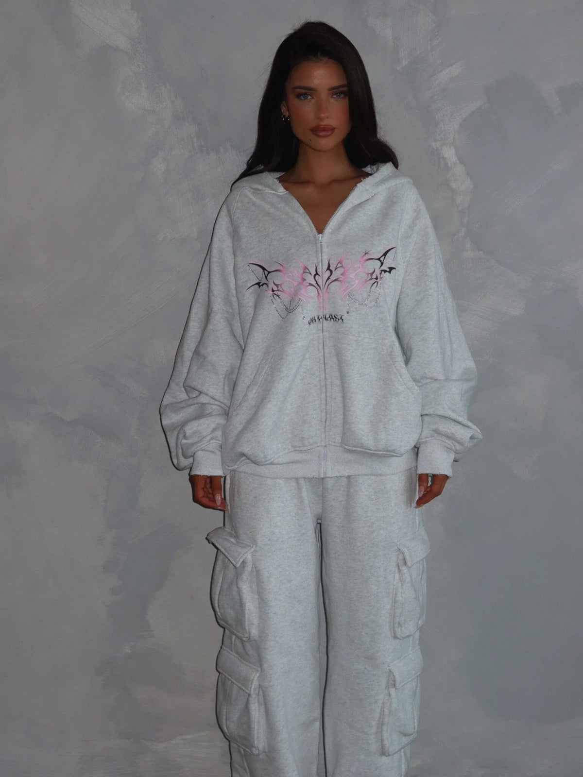 Parson Zip Hoodie Grey