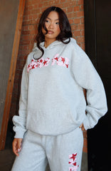 From The Archives Jaxx Oversized Hoodie Dark Grey Marle