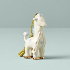 Personalized Baby's Blue Giraffe Ornament