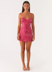 Exclusive Vietta Sequin Cami Mini Dress - Fuchsia