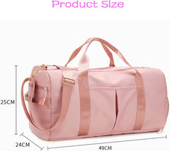 Small Gym Bag for Women and Men,Travel Bag, Duffle Bag & Gym Bag with Shoe Compartment, Weekender Overnight Bag, Carry on Bags for Airplane for Travel