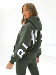 Isabel Oversized Hoodie - Khaki Green