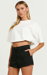 Cecil Shorts - Tailored Micro Shorts in Black