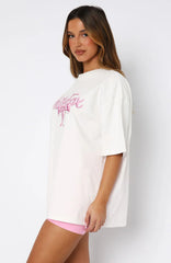 Protecting What's Mine Oversized Tee White