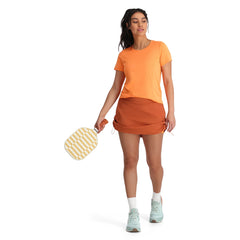 Womens Arc Short Sleeve Tech Tee - Orange Glow