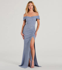 Meryl Formal Glitter Column Dress