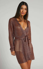 Lioness - Take Me To Rio Mini Dress in Copper