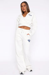 Offstage Wide Leg Sweatpants Mineral Grey
