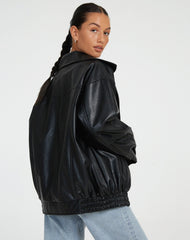 Cavita Jacket in Pu Black