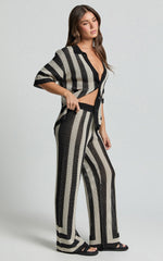 Seven Wonders -  Ziggy Pant in Black/Sand