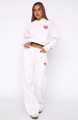 11th Street City Girl At Heart Wide Leg Sweatpants Cherry Glaze