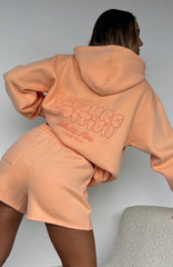Leisure Edition Oversized Hoodie Peach