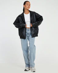 Cavita Jacket in Pu Black