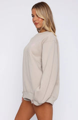 Love You Forever Oversized Sweater Moon