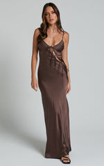Lioness - About A Girl Maxi Dress in Chocolate