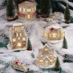 Mistletoe Park Santa's Fire Truck Figurine