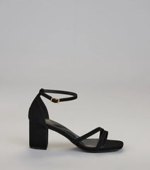 Chic Step Strappy Block Heels