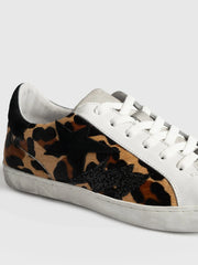 Spitalfields Sneaker - Leopard/ Star