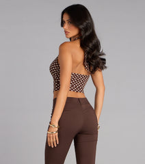 Sweet Talk Polka Dot Crop Top