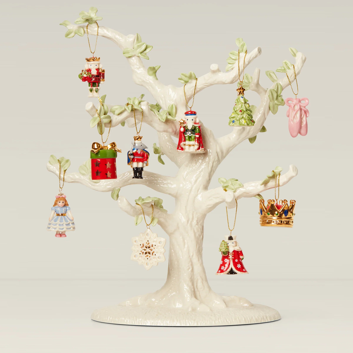 The Nutcracker 10-Piece Ornament & Tree Set