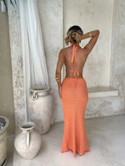 Celeste Maxi Skirt Orange
