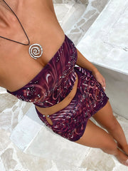 Eden Boob Tube Top Cosmic Chrome