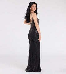 Lindsay Corset Mermaid Sequin Glitter Formal Dress