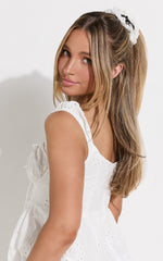 Finley Lace Scrunchie in Black Gingham