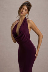 Edessa | Port Plunge-Neck Maxi Dress