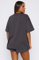 Pick You A Flower Oversized Tee Volcanic