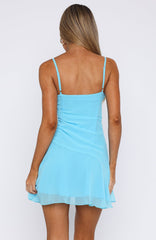 Picked You Mini Dress Baby Blue