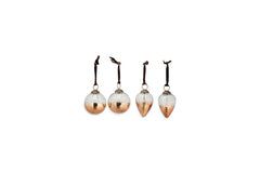 Nevasa Baubles - Clear & Antique Copper (Set of 4)