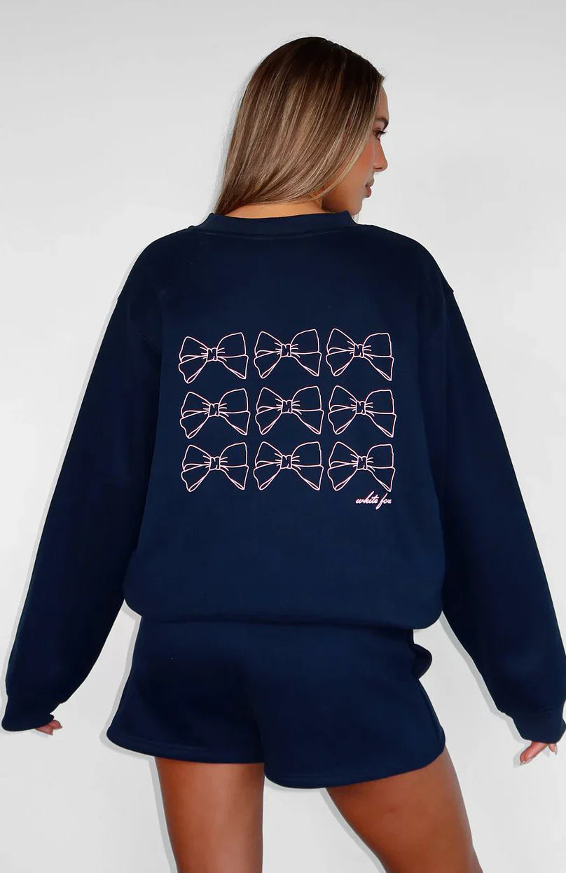 Got What You Need Oversized Sweater Dark Navy