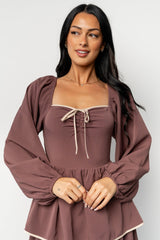 Barcelona Tiered Dress | Vintage Plum