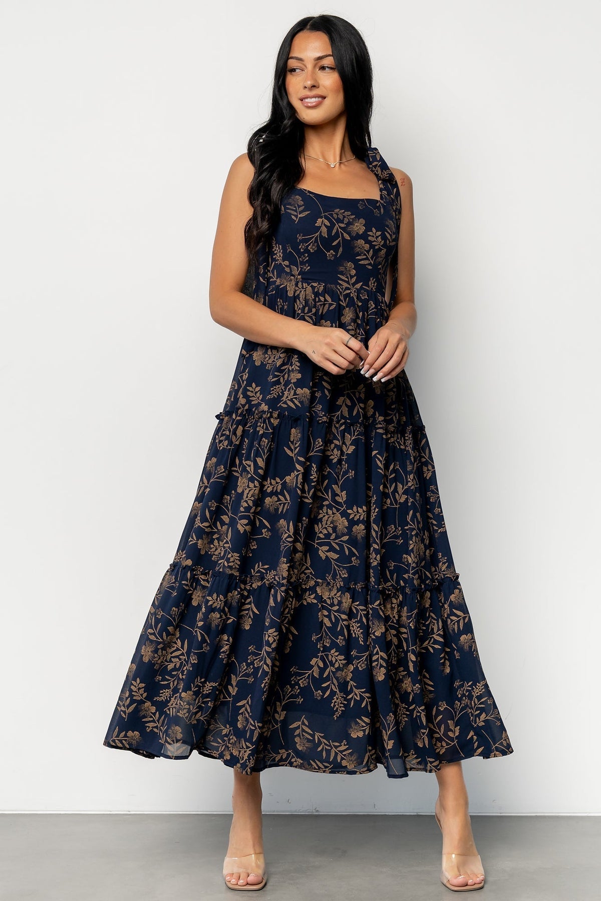 Anita Maxi Dress | Midnight + Gold Floral