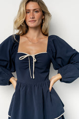 Barcelona Tiered Dress | Navy