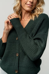 Gracie Knit Cardigan | Dark Green