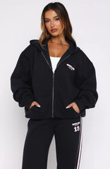 Lucky Thirteen Charise Zip Front Hoodie Navy