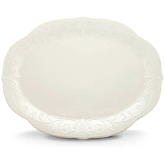French Perle ? 16" Oval Serving Platter