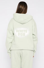 11th Street Keeping It Real Oversized Hoodie Iced Matcha