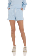 Embroidered Sports Suit in Baby Blue