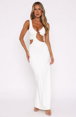 It Feels Wrong Maxi Dress Off White